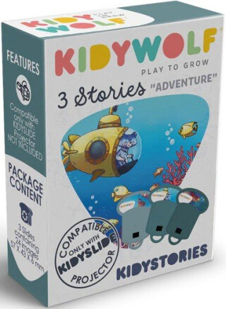 Sada tří disků do promítačky Kidyslide-Dobrodružné příběhy - 