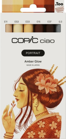 Copic Ciao sada 6ks Portrait, Amber Glow - 