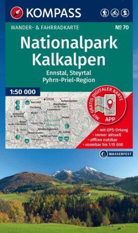 Národní park Kalkalpen 1:50 000 / turistická mapa KOMPASS 70 - 