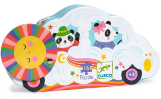 Puzzle Obláčkové auto - 16 pcs - 
