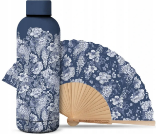 Bridgerton Set - White Wisteria (láhev 500 ml, vějíř) - 