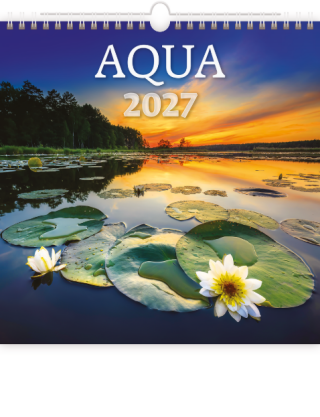 Kalendář nástěnný 2027 - Aqua - 
