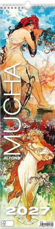 Alfons Mucha vázanka 2027 - nástěnný kalendář - 