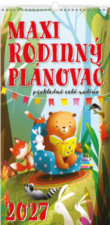Kalendář nástěnný 2027 - MAXI rodinný plánovač - 