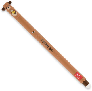 Gumovací pero Legami Erasable Gel Pen - Teddy Bear - 0.7 mm - Red Ink - 