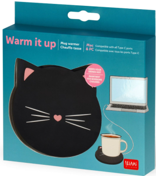 Ohřívací USB podtácek Legami Type-C Cable Mug Warmer - Warm It Up - Kitty - 