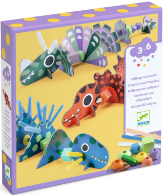 Kreativní sada Navlékání - Dinosauři - 