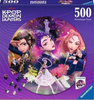 Kruhové puzzle: K-pop: Lovkyně démonů 500 dílků - 