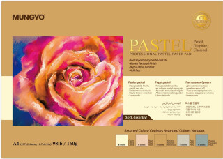 Mungyo skicák lepený A4 30l 160g Soft tone colors - 