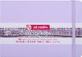 Skicák Art Creat. v pevné vazbě fialový 15x21 140g - 