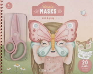 Kniha s vystřihovacími maskami Rosa - 