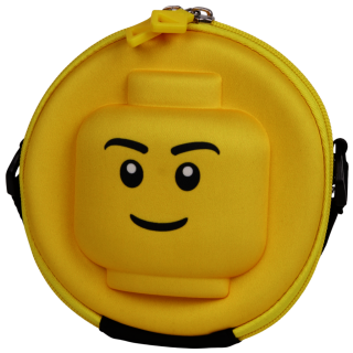 LEGO minifigures Heads - kulatá 3D crossbody taška - 