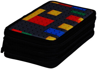 LEGO Barevné kostičky - penál 3 patrový bez náplně - 