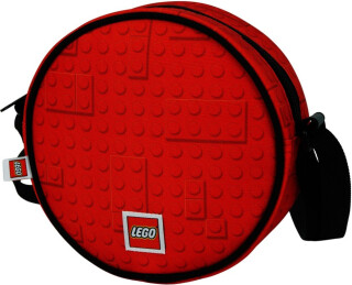 LEGO Brick Dots Red - kulatá crossbody taška - 