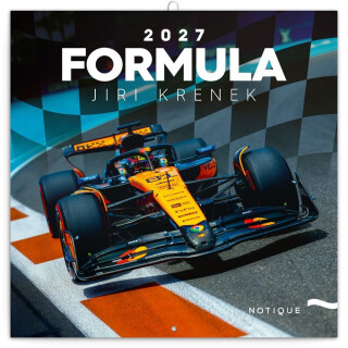 Poznámkový kalendář Formule – Jiří Křenek 2027, 30 x 30 cm - 