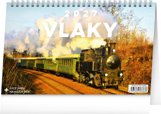 Vlaky 2027 - stolní kalendář - 
