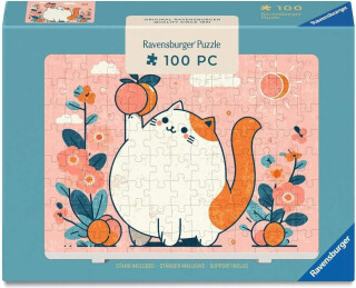 Puzzle se stojánkem: Broskvové pokušení 100 dílků - 