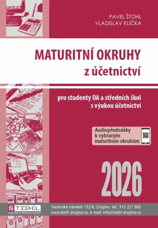 Maturitní okruhy z účetnictví 2026 - 