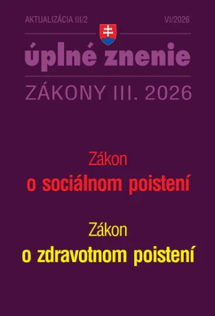 Aktualizácia III/2 2026 – Sociálne zabezpečenie - 
