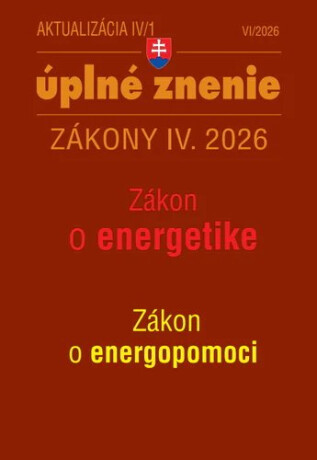 Aktualizácia IV/1 2026 – Stavebný zákon – územné plánovanie - 