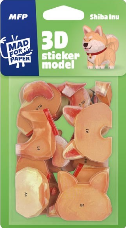 3D Sticker Model Shiba Inu - 