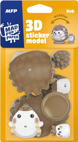 3D Sticker Model wobbler Bob - 