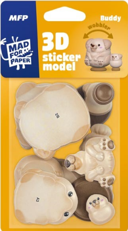 3D Sticker Model wobbler  Buddy - 