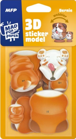 3D Sticker Model wobbler  Bernie - 