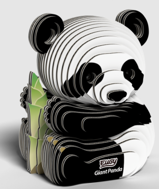 Panda velká 3D kartonová skládačka - 