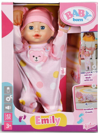 BABY born Emily se učí chodit, 43 cm - 
