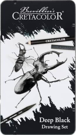 Cretacolor Deep Black Drawing set (10ks) - 