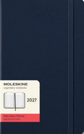Diář MOLESKINE 2027 denní tvrdý modrý L - 