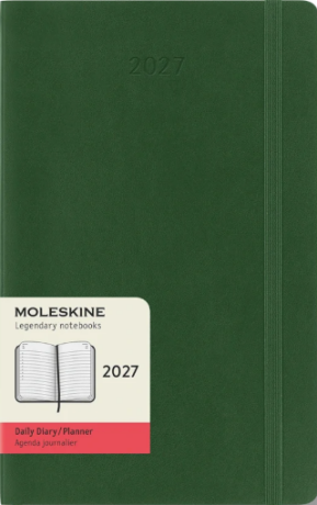 Diář MOLESKINE 2027 denní měkký tm.zelený L - 