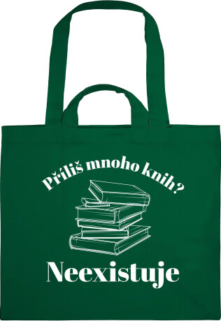 Látková taška - Příliš mnoho knih - 