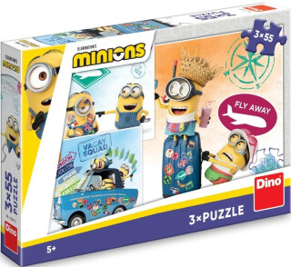 Puzzle Mimoni 3x55 dílků - 
