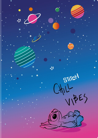 Sešit A5 60 l. linkovaný Disney černý Stitch vzor 1 - 