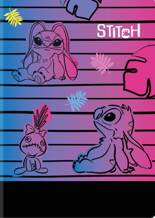 Sešit A4 60 l. čtverečkovaný Disney černý Stitch vzor 3 - 