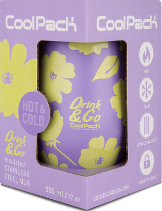 Hrnek TERMO 500 ml Coolpack Coffee Mug Miss Flores Lila - 