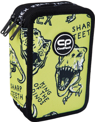 Penál 3-komorový s vybavením Coolpack Jumper 3 dino adventure - 