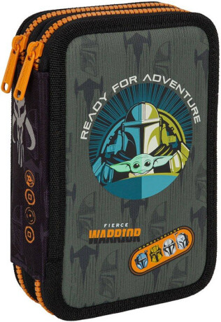 Penál 2-komorový s vybavením CoolPack Disney Core Jumper 2 Mandalorian - 