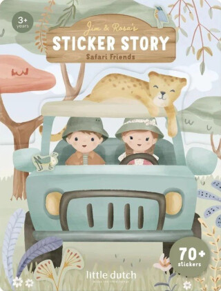 Knížka se samolepkami - Safari Friends - 