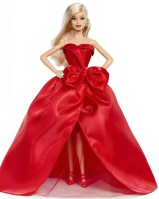 Barbie Signature Vánoční panenka blondýnka 2026 JJX65 - 