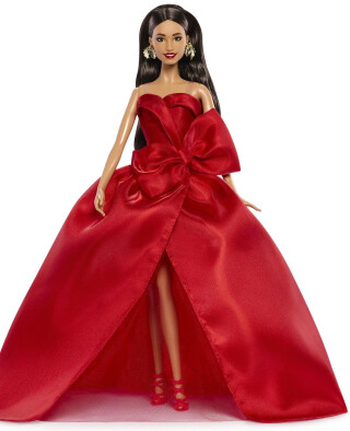 Barbie Signature Vánoční panenka černovláska 2026 JJX67 - 