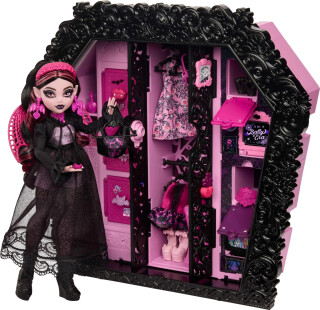 Monster High Skulltimate šatník s překvapeními a Draculaurou - 