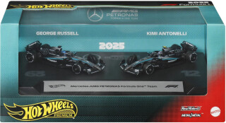 Hot Wheels 2 ks Premium Formula 1 Mercedes AMG Russel & Antonelli - 