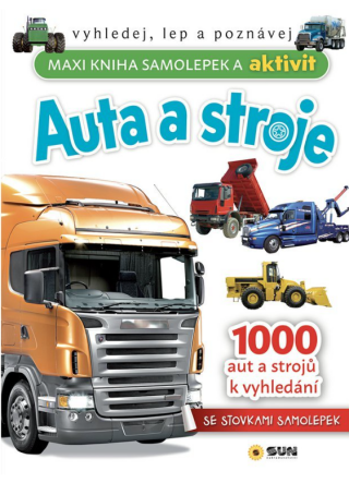 Maxi kniha samolepek a aktivit Auta a stroje - 