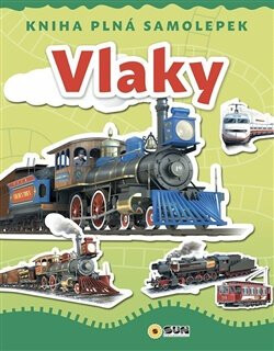 Kniha plná samolepek - Vlaky - 
