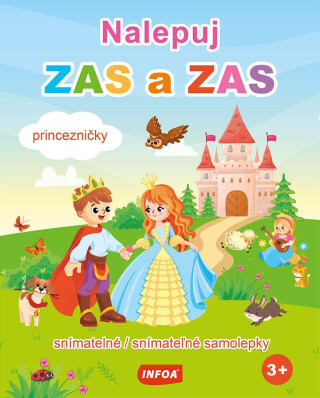 Nalepuj ZAS a ZAS – Princezničky + snímatelné samolepky - 