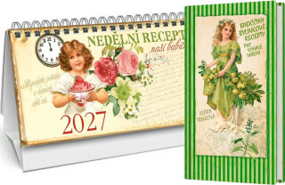 Kalendář 2027 Nedělní menu + Babiččiny recepty pro voňavé vaření - Klára Trnková