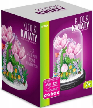 Kostky 624ks  - květiny - 